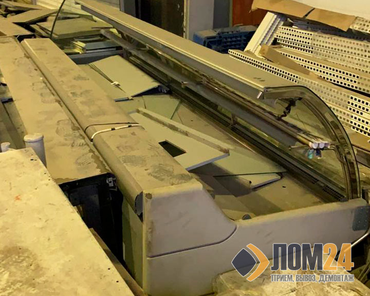 Демонтаж торгового оборудования с последующей утилизацией отходов лома металла – ЛОМ24